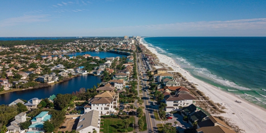 houses on a beach