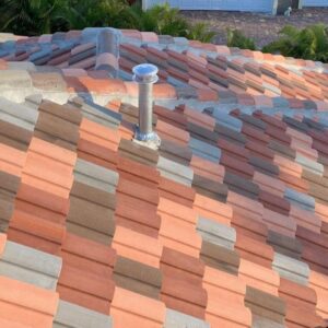 Colorful tile roof