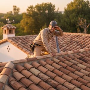 Tile roof inspection